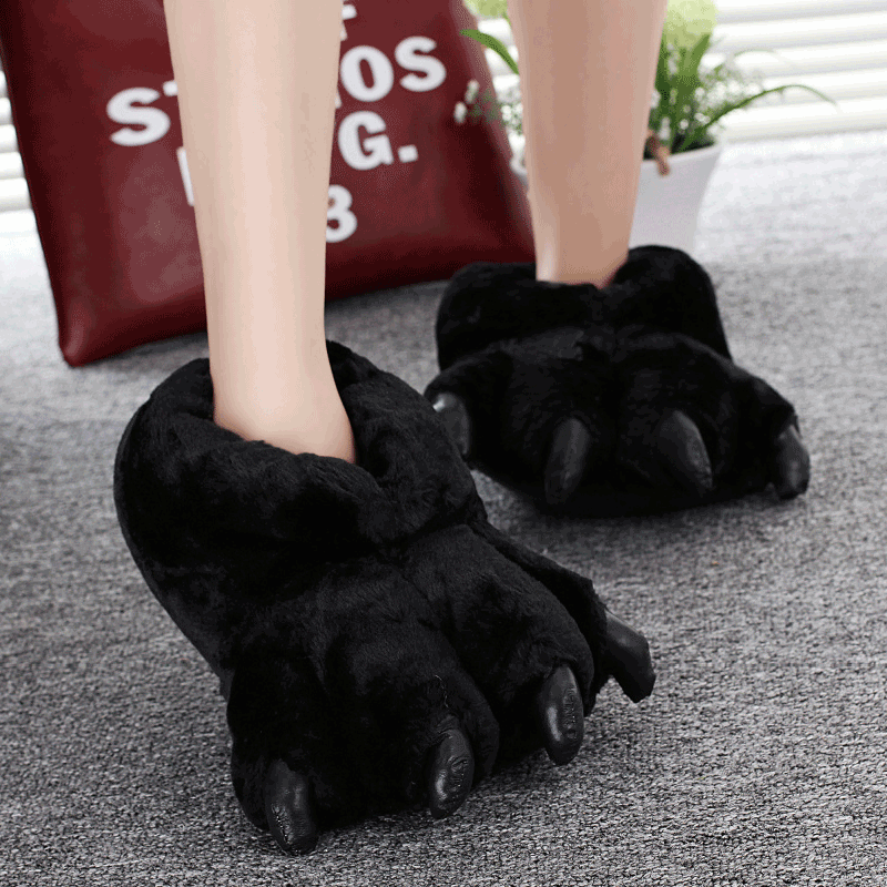 Men'S Shoes To Women'S Size - Size 35-43 Black Animal Paw Shoes