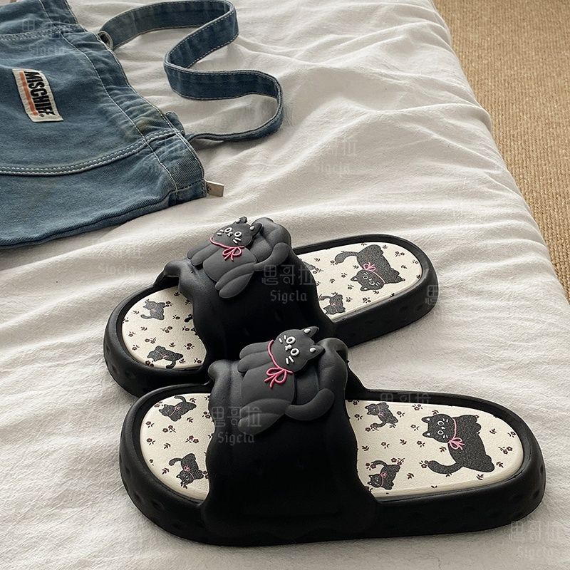 Men'S Shoes For Summer - Printting Cute Bear Women Slippers Summer