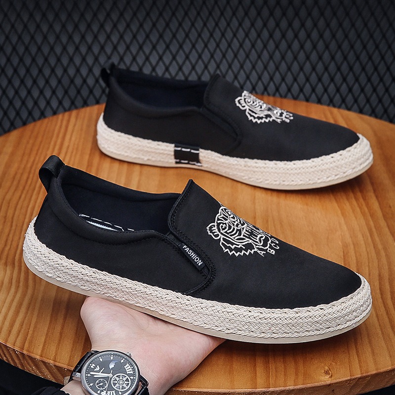 black Breathable shoes for man - Loafer Slip On Men recension och pris