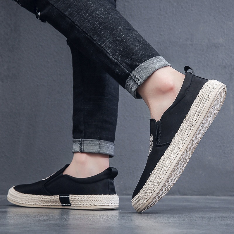 black Breathable shoes for man - Loafer Slip On Men recension och pris