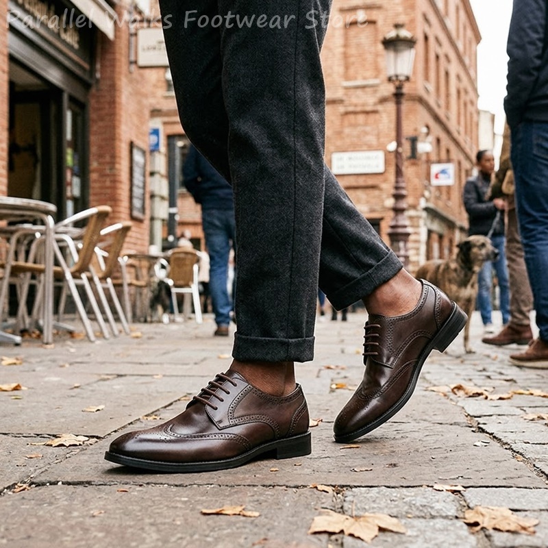 Men Brogue Derby Shoes Formal  - Men Shoes For Wedding recension och pris