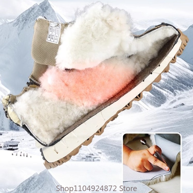 Winter Warm Wool Cotton Shoes  - Men'S Shoes Qn recension och pris