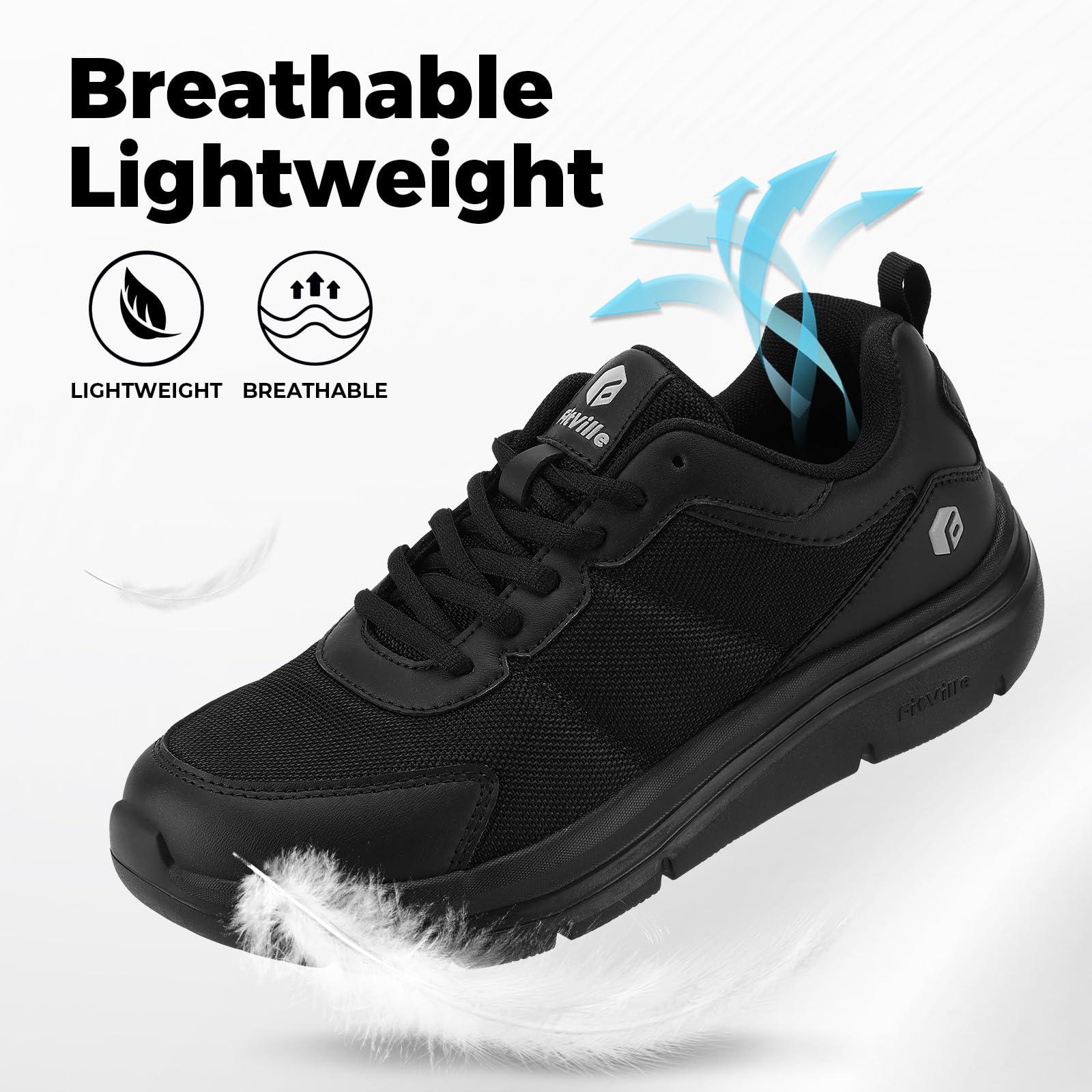 FitVille Men's Walking Shoes W - Men'S Shoes For Plantar Fasciitis recension och pris
