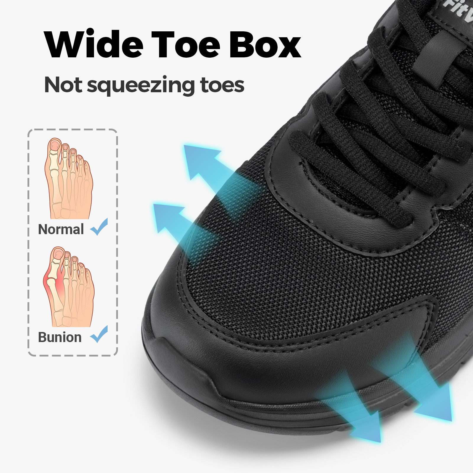 FitVille Men's Walking Shoes W - Men'S Shoes For Plantar Fasciitis recension och pris