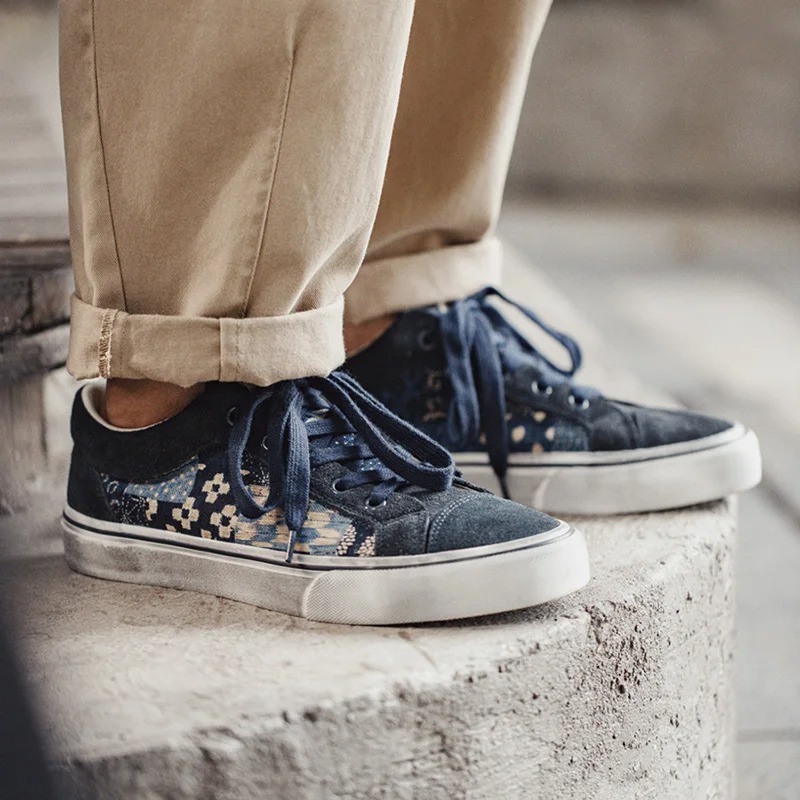 Shoes Men Japanese Retro Print - Men'S Shoes Japanese Brand recension och pris