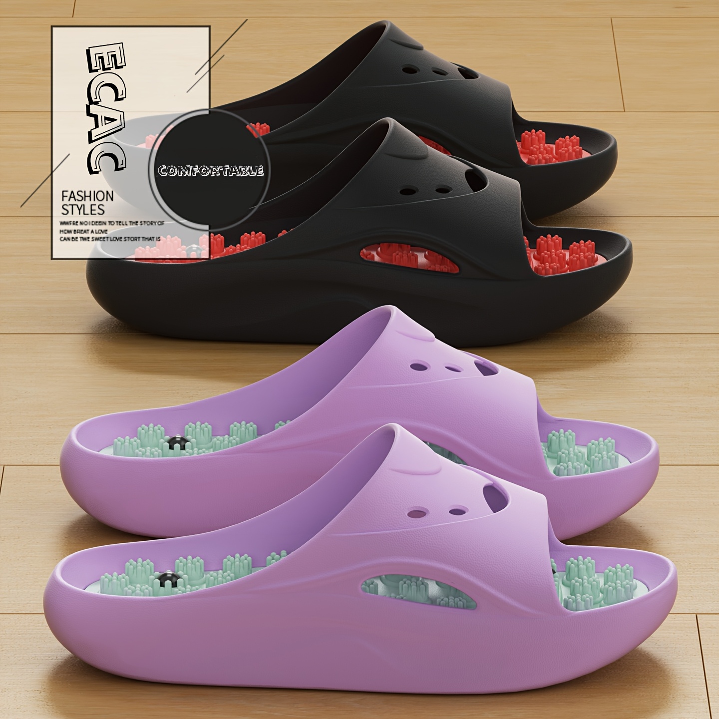 Women Men EVA Massage Slippers - Men'S Shoes For Summer recension och pris