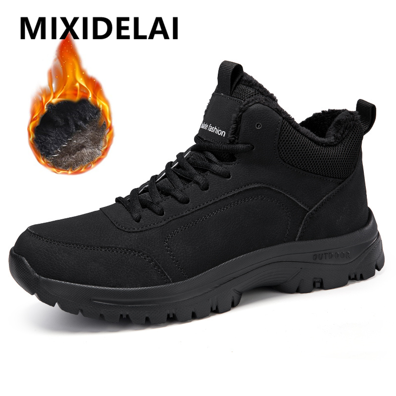 Winter Men's Boots Warm Plush  - Men'S Shoes Qn recension och pris
